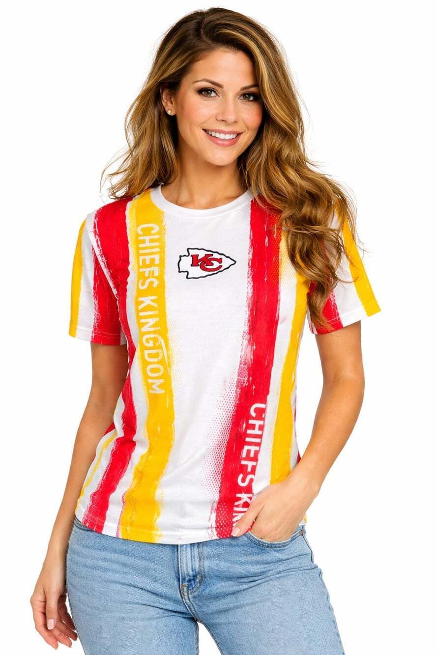 Cute KC Chiefs NFL Team Apparel Women's Size S/M  Kids Size Large NWT B7 New